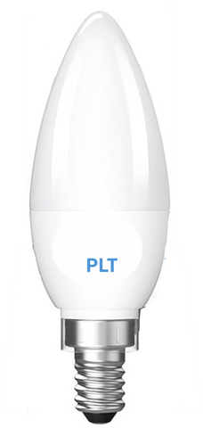 White frosted...E-12 Candelabra Small Base LED 4-watt Pure-Light® Super-Oxygen® Dimmable bulb