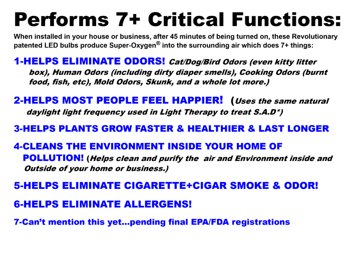 Pure-Light Performs 7 Critical Functions
