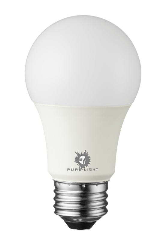 A-19D LED Dimmable 9 watt Pure-Light® Super-Oxygen® Bulb